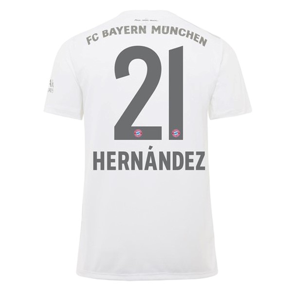 Camiseta Bayern Munich NO.21 Hernández Segunda equipación 2019-2020 Blanco